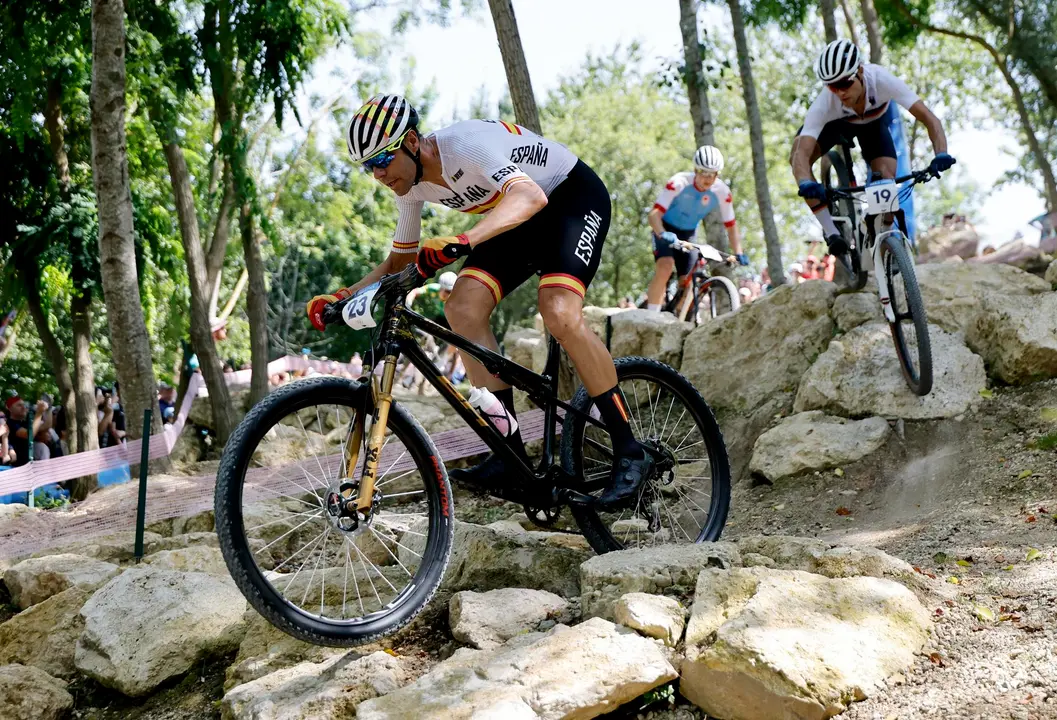 El espa&ntilde;ol David Valero, d&eacute;cimo clasificado en la prueba ol&iacute;mpica de bicicleta de monta&ntilde;aEFE/EPA/TOLGA AKMEN