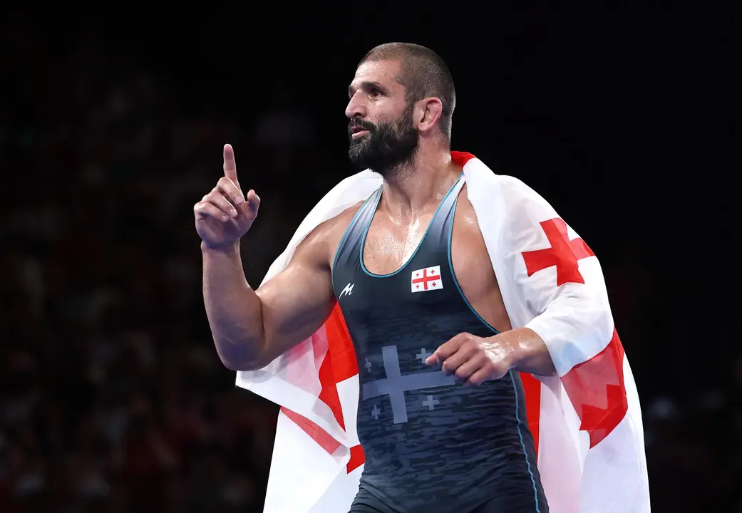 El georgiano Geno Petriashvili tras ganar el oro en la categor&iacute;a de 125 kilos EFE/EPA/CHRISTOPHE PETIT TESSON