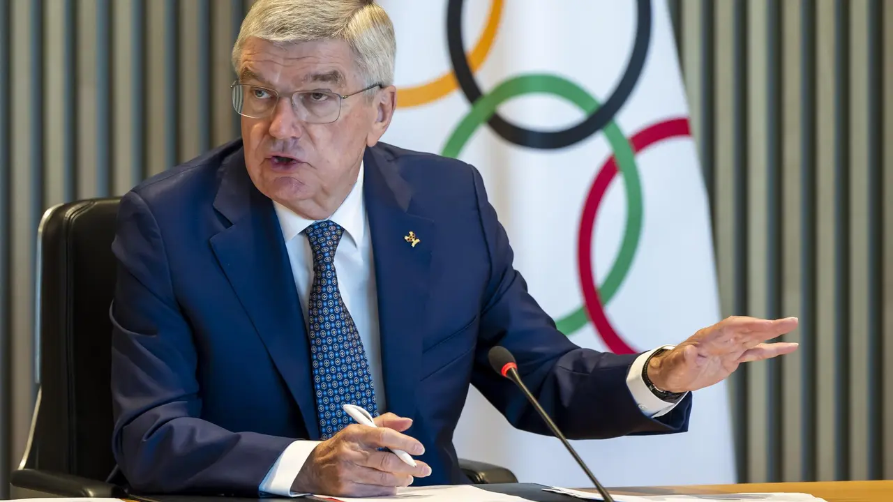El presidente del COI, Thomas Bach. EFE/EPA/MARTIAL TREZZINI