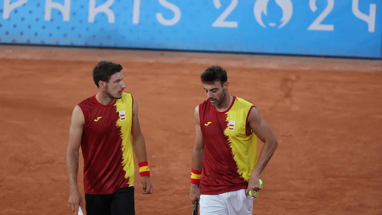 El dueto espa&ntilde;ol, formado por Marcel Granollers (d) y Pablo Carre&ntilde;o (i), en foto de archivo de Kiko Huesca. EFE