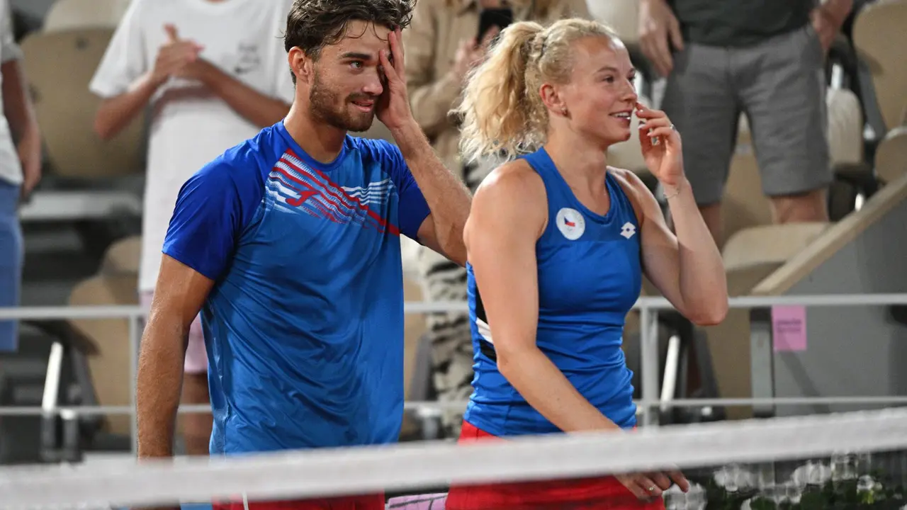 Tomas Machac y Katerina Siniakova. EFE/EPA/CAROLINE BLUMBERG