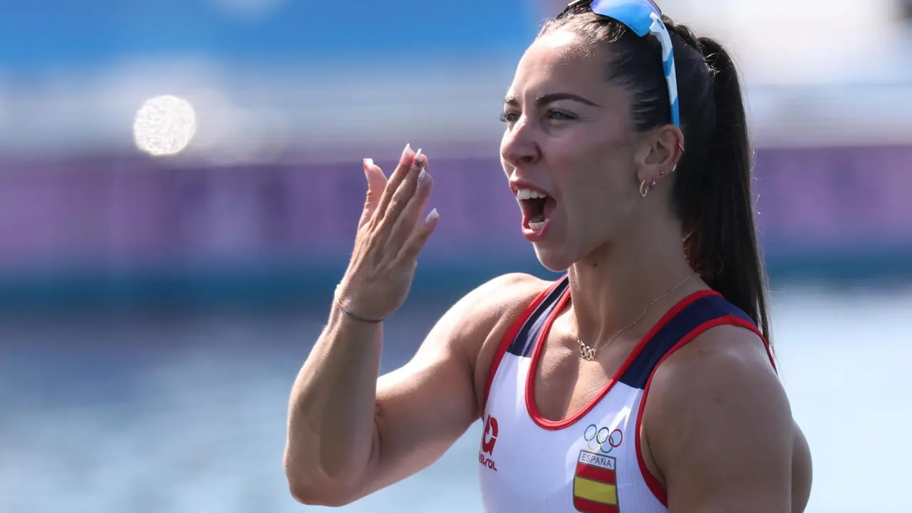 Antia Jacome termin&oacute; cuarta la final dl C1 200 m de los Juegos Ol&iacute;mpicos de Par&iacute;s. En la imagen, reacciona tras disputar la semifinal. el EFE/EPA/ALI HAIDER