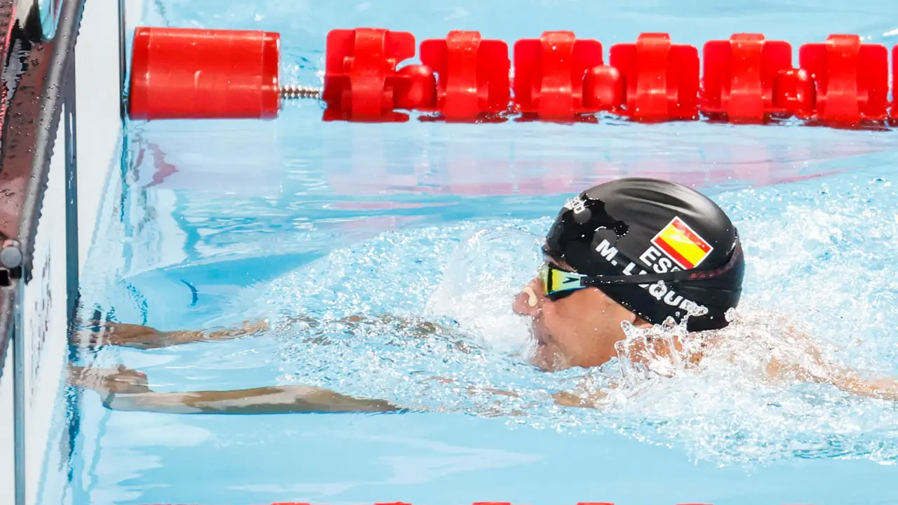 El nadador espa&ntilde;ol Miguel Luque en la prueba de 50m pecho SB3 masculino este jueves en los Juegos Paral&iacute;mpicos Par&iacute;s 2024. EFE/Javier Etxezarreta